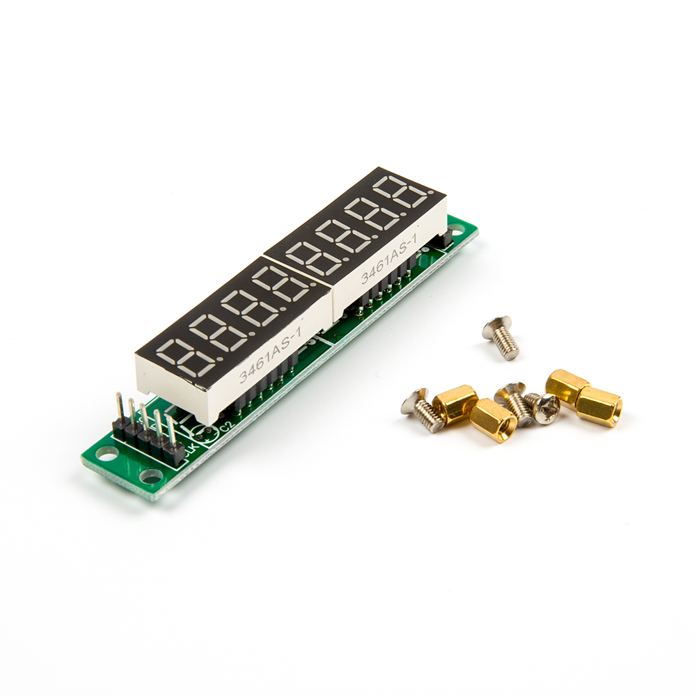 Цифровой дисплей MAX7219, (съёмные индикаторы)